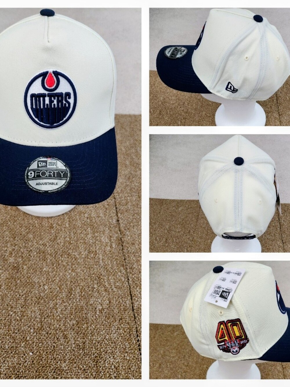 EDMONTON OILERS NHL HOCKEY SNAPBACK HAT.
